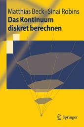 Icon image Das Kontinuum diskret berechnen