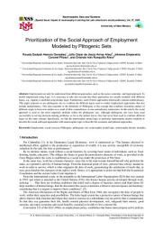 Icon image Prioritization of the Social Approach of Employment Modeled by Plitogenic Sets
