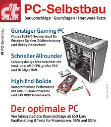 Icon image c't wissen PC-Selbstbau (2018): Bauvorschläge - Grundlagen - Hardware-Tests