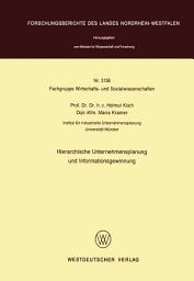 Icon image Hierarchische Unternehmensplanung und Informationsgewinnung