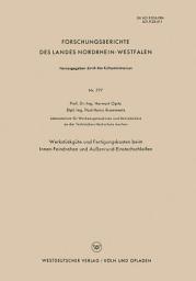 Icon image Werkstückgüte und Fertigungskosten beim Innen-Feindrehen und Außenrund-Einstechschleifen