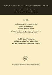Icon image Einfluß des Werkstoffes und der Werkstoffvorbehandlung auf die Oberflächengüte beim Räumen