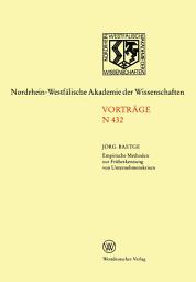 Icon image Empirische Methoden zur Früherkennung von Unternehmenskrisen