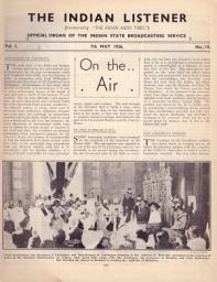 Icon image THE INDIAN LISTENER: Vol. I. No. 10. (7th MAY 1936)