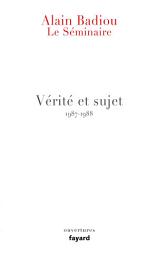 Icon image Le Séminaire - Vérité et sujet