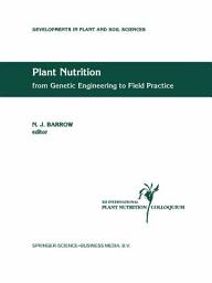 Icon image Plant Nutrition — from Genetic Engineering to Field Practice: Proceedings of the Twelfth International Plant Nutrition Colloquium, 21–26 September 1993, Perth, Western Australia