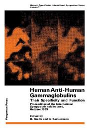 Icon image Human Anti-Human Gammaglobulins, Their Specificity and Function: Proceedings of the International Symposium Held in Lund, October 1969