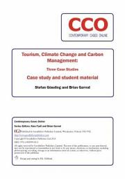 Icon image Tourism, Climate Change and Carbon Management: Three Case Studies