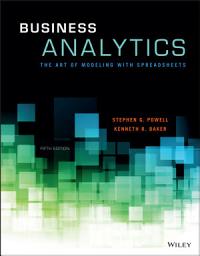 Icon image Business Analytics: The Art of Modeling With Spreadsheets, Edition 5