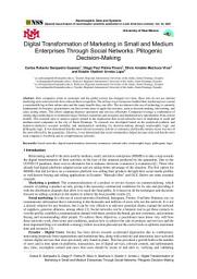 Icon image Digital Transformation of Marketing in Small and Medium Enterprises Through Social Networks: Plitogenic Decision-Making