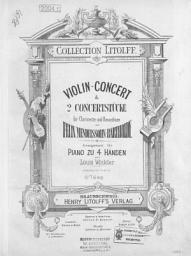 Icon image Violin-Concert & 2 Concertstucke fur Clarinette und Bassethorn v. F. Mendelssohn-Bartholdy