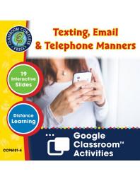 Icon image Daily Social & Workplace Skills: Texting, Email & Telephone Manners - Google Slides Gr. 6-12 (SPED)