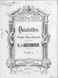 Icon image Quintette pour 2 Violons, 2 Altos, et Violoncelle de L. van Beethoven