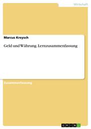 Icon image Geld und Währung. Lernzusammenfassung