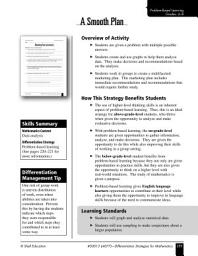 Icon image Problem-Based Learning--A Smooth Plan
