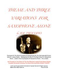 Icon image THEME AND THREE VARIATIONS FOR SAXOPHONE ALONE