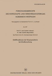 Icon image Gefäßreaktionen der Körperperipherie bei Schalleinwirkung