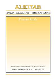 Icon image Buku Pelajaran, Tingkat 6: Alkitab — Firman Allah