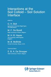 Icon image Interactions at the Soil Colloid: Soil Solution Interface