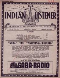 Icon image THE INDIAN LISTENER: Vol. I. No. 11. (22nd MAY 1936)