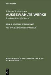 Icon image Deutsche Sprachkunst. Varianten und Kommentar
