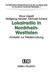 Icon image Lokalradio in Nordrhein-Westfalen — Analysen zur Mediennutzung