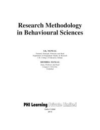 Icon image RESEARCH METHODOLOGY IN BEHAVIOURAL SCIENCES