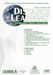 Icon image Distance Learning: Volume 16 #1
