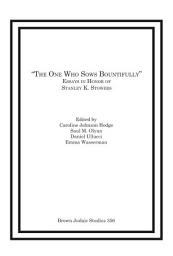 Icon image "The One Who Sows Bountifully": Essays in Honor of Stanley K. Stowers