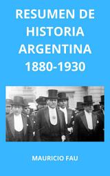 Icon image RESUMEN DE HISTORIA ARGENTINA 1880-1930