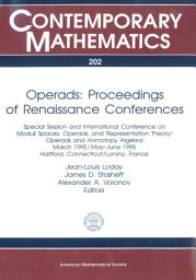 Icon image Operads: Proceedings of Renaissance Conferences: Proceedings of Renaissance Conferences