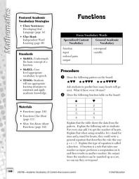 Icon image Academic Vocabulary Level 6--Functions