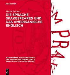 Icon image Die Sprache Skakespeares und das amerikanische Englisch