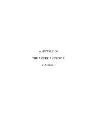 Icon image A history of the American people. Volume 7