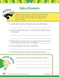 Icon image Read & Succeed Comprehension Level 4: Table of Contents Passages and Questions