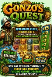 Icon image Gonzo's Quest: Avalanche Reels, Multipliers & the Slot That Changed Bonus Mechanics Forever: How One Explorer-Themed Slot Redefined Modern Video Game Design in Online Casinos