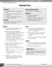 Icon image Number and Operations in Base Ten Leveled Problems: Expanded Form: Expanded Form