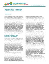 Icon image Resilience: A primer
