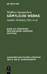 Icon image Predigten. Meisterlieder. Krönung Matthiae