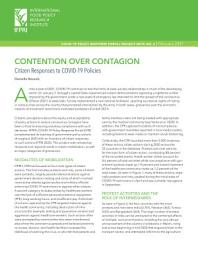 Icon image Contention over contagion: Citizen responses to COVID-19 policies