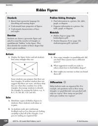 Icon image Geometry Leveled Problems: Hidden Figures in a Shape: Hidden Figures in a Shape