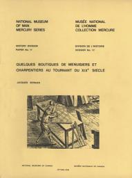 Icon image Quelques boutiques de menuisiers et charpentiers au tournant du XIXe siecle