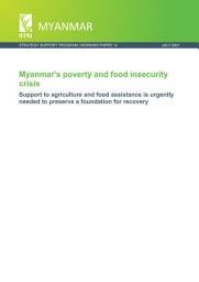 Icon image Myanmar's poverty and food insecurity crisis: Support to agriculture and food assistance is urgently needed to preserve a foundation for recovery