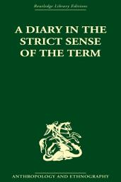 Icon image A Diary in the Strictest Sense of the Term