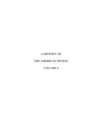 Icon image A history of the American people. Volume 6