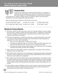Icon image Two Flat Friends Travel the World--Reader's Theater Script & Fluency Lesson