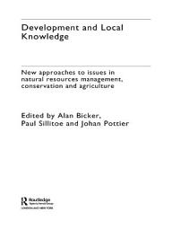 Icon image Development and Local Knowledge