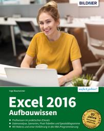 Icon image Excel 2016 Aufbauwissen: Profiwissen für Excel-Anwender