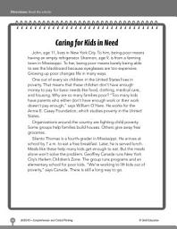 Icon image Test Prep Level 3: Caring for Kids in Need Comprehension and Critical Thinking