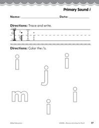 Icon image Pre-Kindergarten Foundational Phonics Skills: Primary Sound i